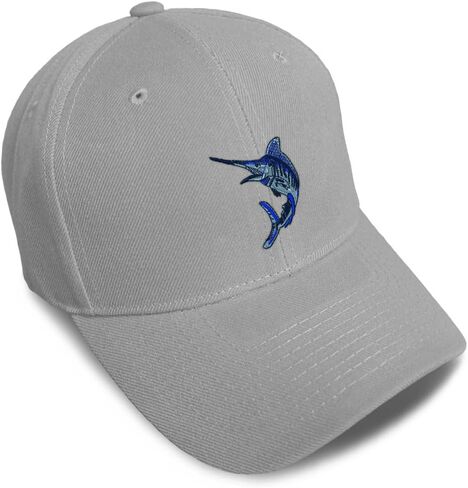 Custom Baseball Caps for Men & Women Embroidered Animal Wildlife Fish Marlin Ladies & Men Baseball Hats in Saudi Arabia