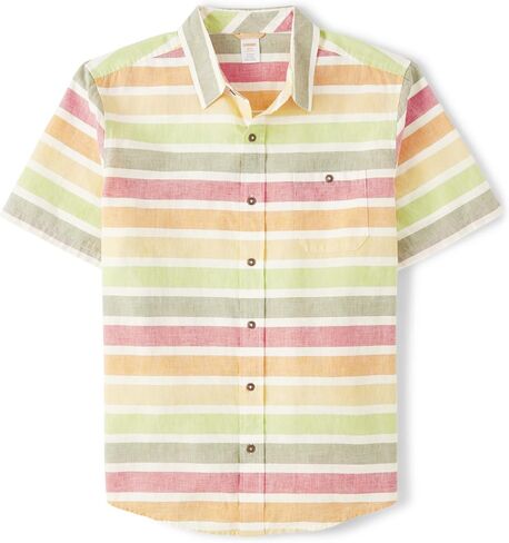 Gymboree,Matching Family Short Sleeve Button Up Shirt Dad, Blue Seas - Adult,XLarge (Adult) in Kuwait