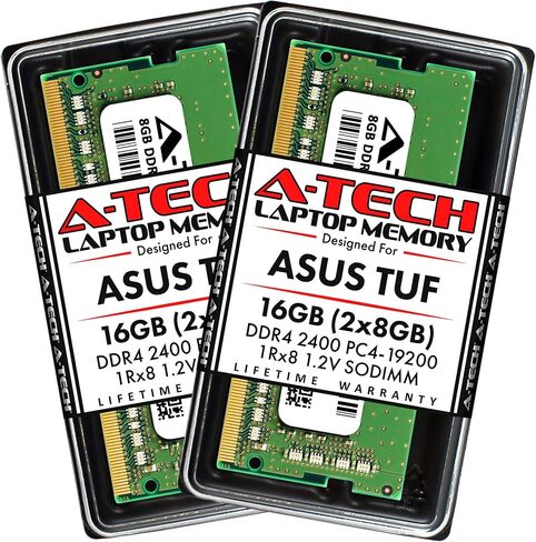 A-Tech 16GB DDR4 2400MHz RAM لـ ASUS TUF FX505DD ، FX505DT ، FX505DU ، FX505DV ، FX505DY LAPTOPS | PC4-19200 وحدة ترقية ذاكرة SODIMM 260-PIN in Kuwait