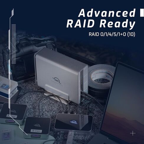 OWC Express 4M2 Four-Slot USB4 (40Gb/s) External Storage Enclosure for NVMe M.2 2230/2242 / 2280 SSDs (Enclosure with SoftRAID) in Saudi Arabia