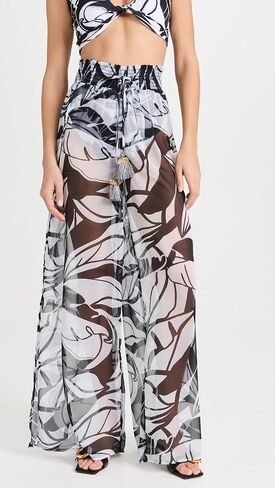Ramy Brook Women's Standard Haley Wide Leg Printed Pant in Saudi Arabia