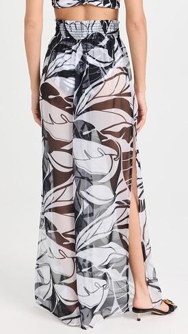 Ramy Brook Women's Standard Haley Wide Leg Printed Pant in Saudi Arabia