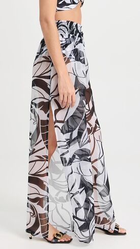 Ramy Brook Women's Standard Haley Wide Leg Printed Pant in Saudi Arabia