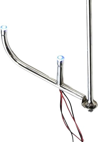 MARINE CITY 316 Grade Stainless Steel Marine Sailboat Masthead Wind Direction Indicator 14-1/2 Inches Stainless Steel LED Light for Marines – Boats – Yachts (Pack of 1) in Saudi Arabia