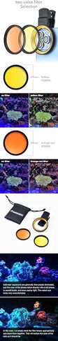 Marine Tank Filter Saltwater Coral Tank Photo de-Blue Light Macro Photography God Lens Cell Phone Clip (for Apple & andriod Phone) in Saudi Arabia