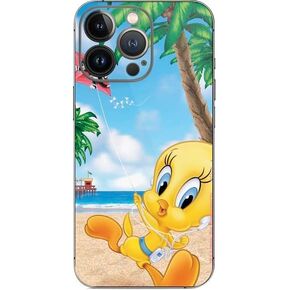 Skinit Phone Decal Skin Compatible with iPhone 14 Pro - Officially Licensed Warner Bros Tweety Bird iPod Design