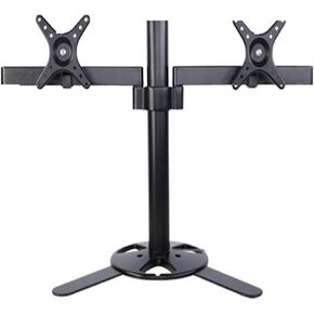 DL-TLD-A2 405mm Height Adjustable 10-27" Screen 8kg Big Base Desktop Swivel Arm Double Monitor Stand for Desk(Big Base)