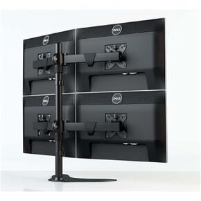 DL-HM104 Desktop Stand Full Motion 360 Four Monitor Holder 10"-24" LCD Monitor Mount Arm Loading 9.9kgs Big Base Stand(DL-HM104II)