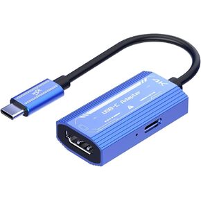 USB-C to HDMI-Compatible Adapter 4K@60Hz PD100W&Data Transfer for X*Real/Ro*Kid Air AR Glasses for Switc*h/Ste*am Deck/ROG Ally