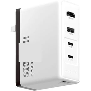 Hag*ibis sw*itch d*Ock Charger Portable TV Station for Ninte*ndo switch ro*g a*lly 30w with 4k video 100W RJ45 Fast Charging (Black White-EU Clop)