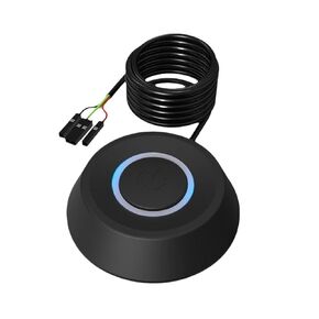 1.8m Pushbutton Desktop Computer Switch PC Motherboard External Start Power On/Off Button Extension Cable Round Startup Switch(White)
