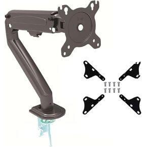 DL-G02 17"-27" Retractable Long Arm Mechanic Spring Monitor Desktop Stand Mount 2-7kg 100x100 75x75(Black)