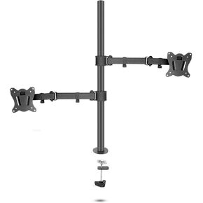 400mm DL-T902-240 Desktop Stand Full Motion 360 Degree Steel Monitor Holder 10"-27" Clamp Base Monitor Mount Arm Load 12kg(with Grommet Base)