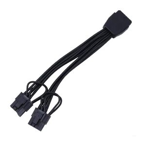 920L 12pin إلى اثنين من 6+2 CARDACT CABLE ADAPTER 12PIN أنثى إلى 2x 6+2pin ذكر لكابل الطاقة PCIE لبطاقات الرسومات