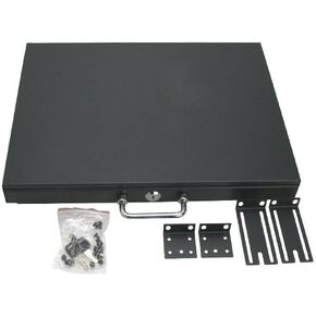 CABLES DIRECT ONLINE CABINET NETWORK CASE 19 "رف قفل قفل القفل مفتاح الدرج العميق 1U