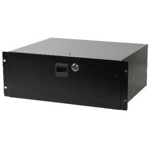 Black Rack Drawer with Lock (3U)