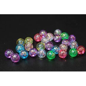 100 pcs/lot Plastic Colorful Fishing Beads 8mm Round Sinking Lures Baits Fishing Tackle Accessories