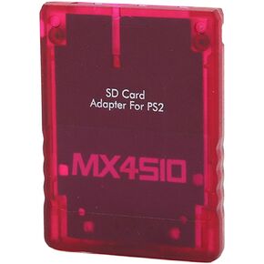 Ps2 Memory Card Adapter Sio2sd Tf Card Card Reader for Ps2 Fat Console,MX4SIO SIO2SD Memory Card Adapter Hand Made Stable Replacement Memory Card Reader for PS2 (Transparent Red)