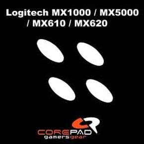 استبدال أقدام CorePad Skatez Pro Mouse لـ Logitech و Razer و Roccat (MX1000 ، MX5000 ، MX610 ، MX620 ، أبيض)