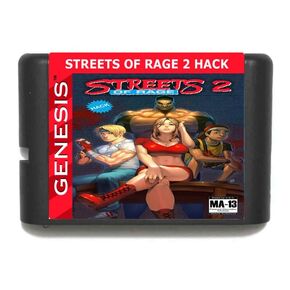 Streets Of Rage 2 Hack 16 Bit MD Game Card Reproduction Cart for Sega Genesis Mega Drive