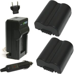 Wasabi Power Battery (2-Pack) and Charger for Leica BP-DC5, BP-DC5-E, BP-DC5-J, BP-DC5-U and Leica V-Lux 1