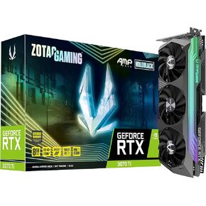 ZOTAC Gaming GeForce RTX 3070 Ti AMP Holo 8GB GDDR6X 256-bit 19 Gbps PCIE 4.0 Gaming Graphics Card, HoloBlack, IceStorm 2.0 Advanced Cooling, Spectra 2.0 RGB Lighting, ZT-A30710F-10P (Renewed)