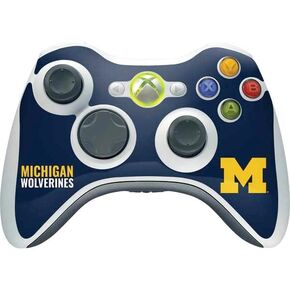 Skinit Decal Gaming Skin Compatible with Xbox 360 Wireless Controller - Officially Licensed College Michigan Wolverines M Design