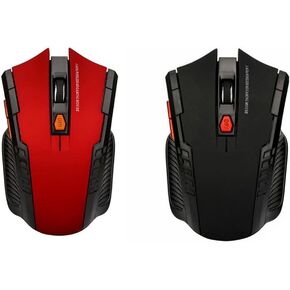 Wireless Gaming Mouse, Dual Mode 2.4G, 1000-1600 DPI, Ergonomic Design for PC and Gaming (Black)