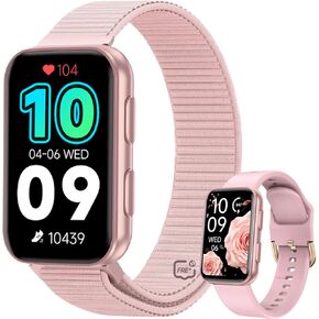 MorePro AIR2 Fitness Tracker, Smart Watch with 24/7 Heart Rate and Blood Pressure, Step Calorie Counter, Sleep & Blood oxy-gen Monitor, IP68 Waterproof Fitness Watch for Women Men Android iOS(Black)