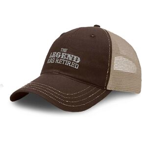 Richardson Soft Mesh Cap Hat Embroidered The Legend Has Retired Embroidery Trucker Hats for Men & Women