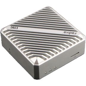 E20C Mini PC, RK3528A 4-Core CPU, Dual Gigabit Ethernet, CNC Aluminum Case, 4K Support (Radxa E20C 1GB 8GB Moolight Silver)