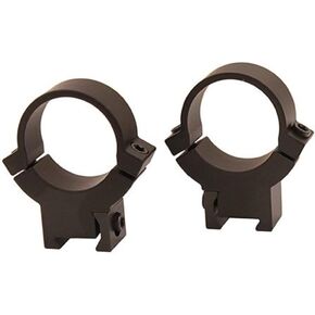 Warne 722M Rimfire Scope Rings, Solid Steel, Horizontal Split, 1 inch, High Matte