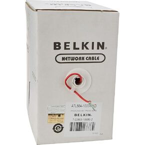 Belkin Cat-5e Bulk Patch Cable (Red, 1000-Foot Reel)