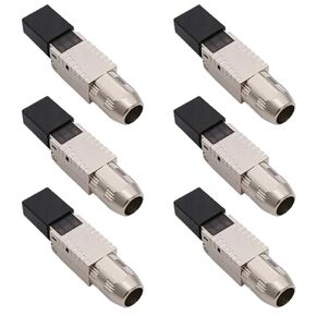 Cat8 Shielded Tool-Free RJ45 Connector, Field Termination Plug, 22-26AWG, PoE+ Compatible, T568A/T568B Wiring, Supports 40G Ethernet (12)