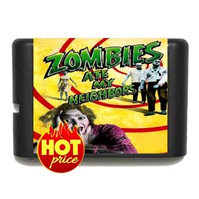 Zombies Ate My Neighbors 16bit MD Game Card For Sega Mega Drive For Genesis