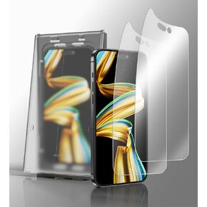 EZ-GLAZ-2 Pack Matte Screen Protectors for iPhone 16 Pro Max – Easy Installation Box, ENGY-Absorbing PET Film, Anti-Glare, Matte Finish, Smooth Touch, Enhanced Sunlight Readability