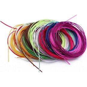 16 Packs Flat Elastic Stretchy Floss Flexible String Worm Flies Streamer Legs Nymph Body Buzzer Fly Tying Materials