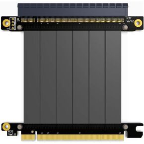 ADT-LINK PCI-E X16 إلى 16x 3.0 ذكر إلى نسخ تمديد الكابلات بطاقة الرسومات البوكلات الكمبيوتر PCI Express Extender RIBBON 128G/BPS (R33SF 10CM)