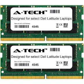 A-Tech 32GB Kit (2 x 16GB) for Dell Latitude 5000 Series 5280 5414 5470 5480 5490 5491 5495 5570 5580 5590 5591 E5280 E5414 E5470 E5480 E5490 E5491 E5570 E5580 E5590 2666Mhz DDR4 Laptop Memory Ram