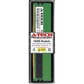 A-Tech 16GB RAM Replacement for Micron MTC10C1084S1EC48BA1 | DDR5 4800MHz PC5-38400E EC4 UDIMM 1Rx8 1.1V 288-Pin ECC Unbuffered Server Memory Module (MTC10C1084S1EC48BA1-ATC)