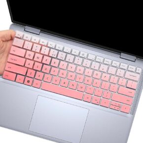 Keyboard Cover Compatible with Dell Inspiron 14 5440 7441 7440 & Inspiron 16 7640 Laptop Keyboard Protector Skin-OmbrePink