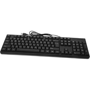 NUOBESTY USB Wired Arabic Character Keyboard for Gaming and Office Use Full Electronic Keyboard with Fast Response Durable Design and Plug Play Convenience