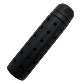 CNC Threaded 1/2x28 Enhancement Device Adapter for Precision Alignment - Steel Oxide Black Finish, 3.5" Long