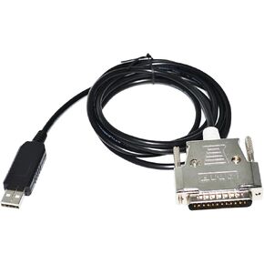 FT232RL USB to D-SUB 25PIN DB25 Male Adapter Programming Communication Cable for 0 Series RS232 Interface KABLE(5m)
