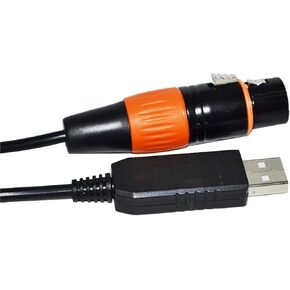 RS485 DMX512 to USB 3PIN 3P DMX 512 XLR Female Converter Cable for Freestyler Controller KABLE(1.8M,Color C)