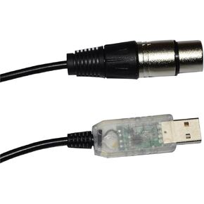 RS485 DMX512 to USB 3PIN 3P DMX 512 XLR Female Converter Cable for Freestyler Controller KABLE(1.8M,Color C) in Kuwait