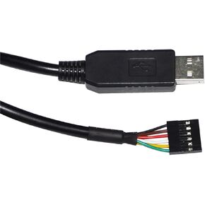 الصناعي FT232RL USB UART TTL 5V 3V3 إلى 6PIN 0.1 "Pitch Dupont Jumper Download Cable متوافق TTL-232R-5V TTL-232R-3V3 (3.6M ، TTL 5V 1X1 6P)