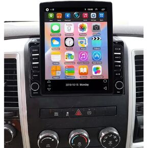 9.7 Inch Android 13 Car Radio for Dodge RAM 1500 2500 3500 2009 2010 2011 2012 with Wireless & Wired Carplay, Double Din Built-in GPS WiFi DSP Camera MIC 2GB +32GB (4+64G)