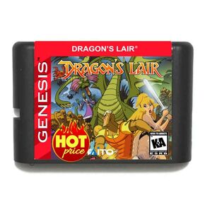 Dragons Lair 16 Bit MD Game Card Card Cart for Sega Genesis Mega Drive