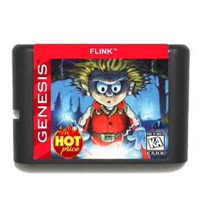 Flink 16 Bit MD Game Card Reproduction Cart for Sega Genesis Mega Drive